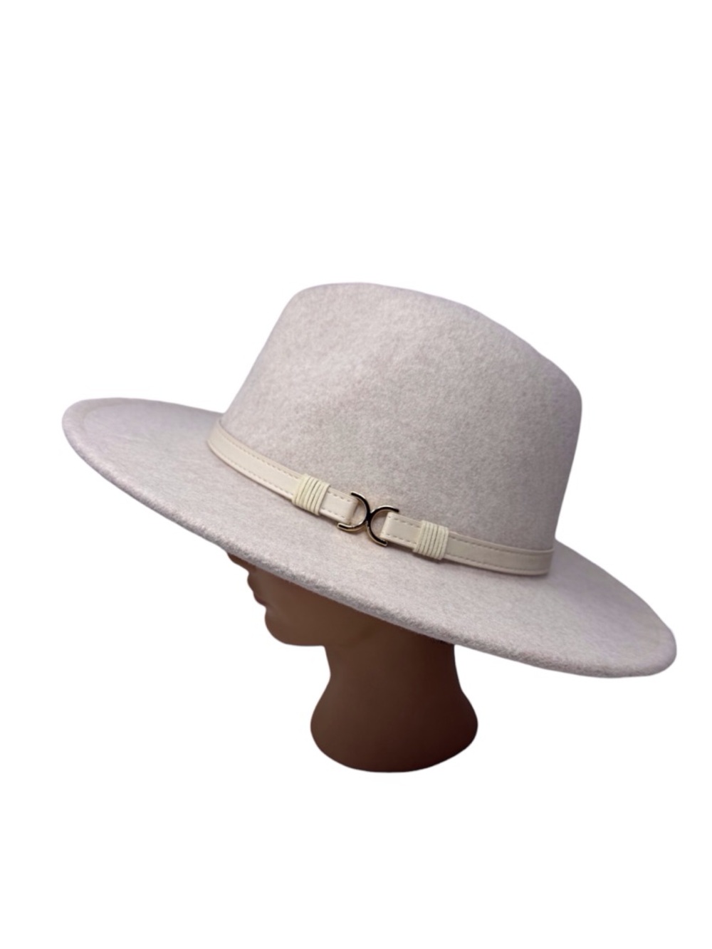Women’s felt fedora off white/cream colored one size fits all new without tags